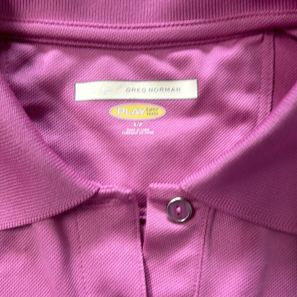 Greg Norman Pink Play Dry Golf Shirt Small - Picture 3 of 7